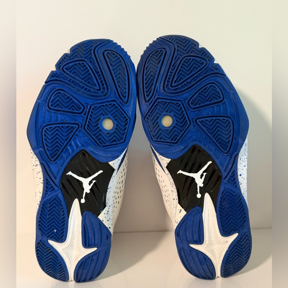 Nike Air Jordan CP3 7 VII AE NikeID Custom White Blue Red Size 9.5 - Picture 11 of 12